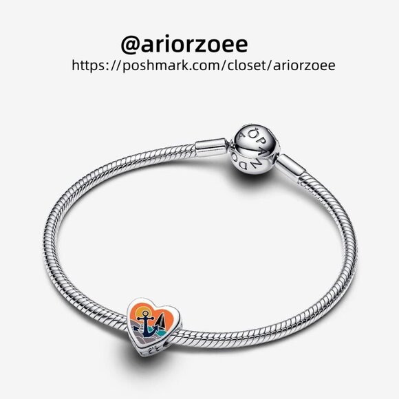 Pandora Rhode Island Heart Charm|Pendant - Picture 3 of 3